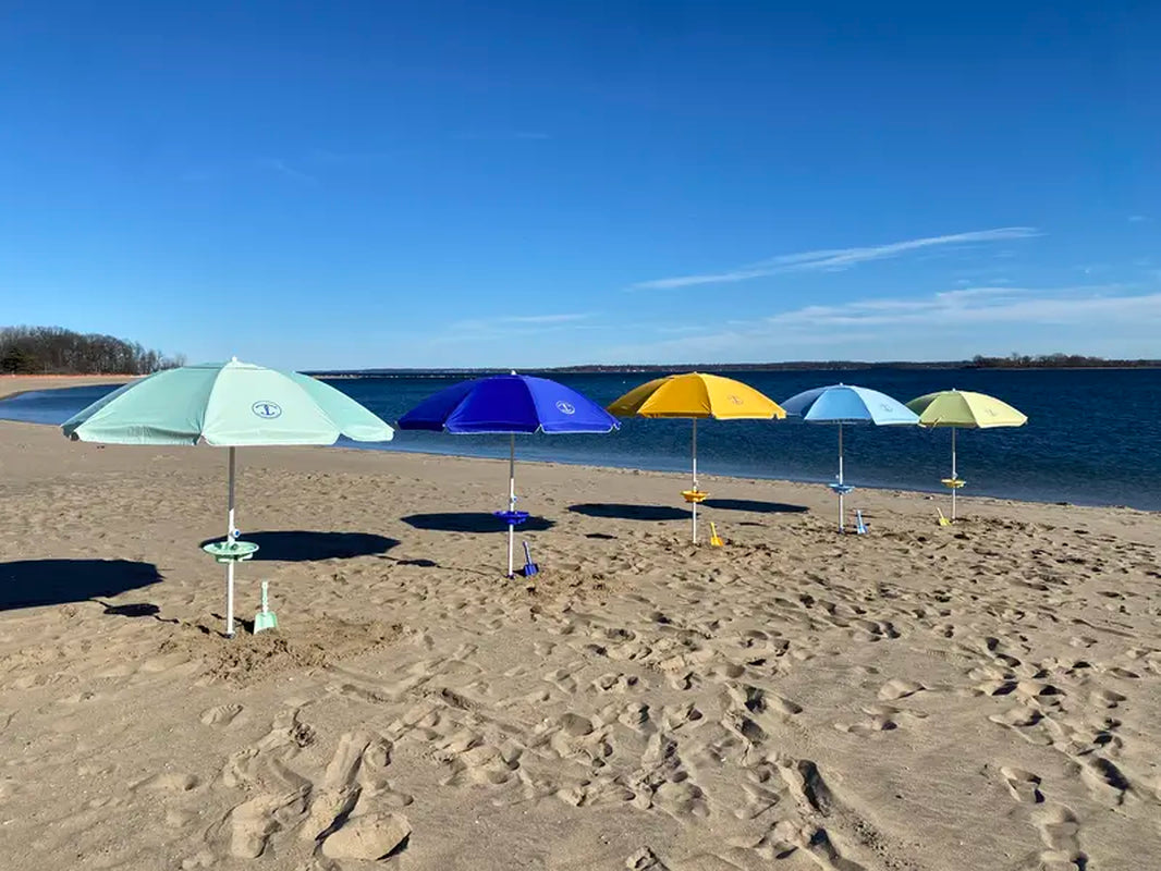 Classic Beach Umbrella and Anchorone Kit