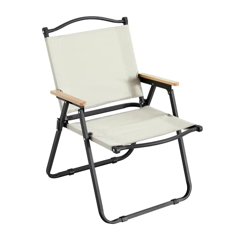 Toolyy 1-Piece Folding Outdoor Chair for Indoor, Outdoor Camping, Picnics, Beach,Backyard, BBQ, Party, Patio, Beige