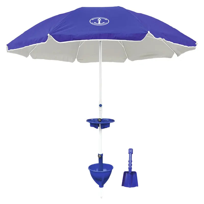 Classic Beach Umbrella and Anchorone Kit