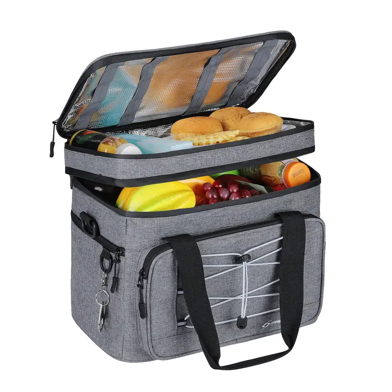 Maelstrom Soft Cooler Bag,Collapsible Soft Sided Cooler,30/60/75 Cans Beach Cooler,Ice Chest,Large Leakproof Camping Cooler,Portable Travel Cooler for Grocery Shopping,Camping,Kayaking,Road Trips